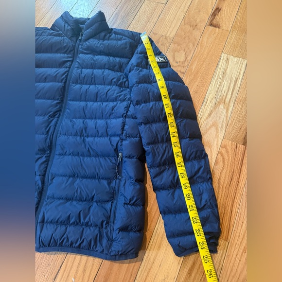 Eddie Bauer EB650 Puffer Jacket Men’s Size Small Navy Down Full Zip Lightweight - Picture 16 of 16